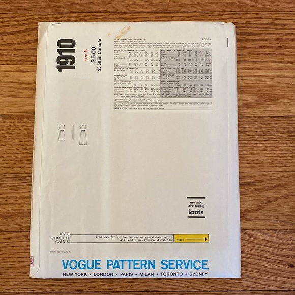 VTG Vogue French Boutique Designer Renata UNCUT Sewing Pattern - Picture 2 of 11